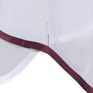 Rideau LINEA Blanc / Violet - 300 x 145 cm