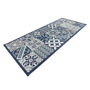 Tapis de couloir Accent Fibres synthétiques - Bleu