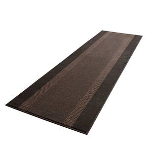 Tapis de couloir Band Fibres synthétiques - Marron - 80 x 250 cm