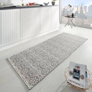 Tapis de couloir Creation Fibres synthétiques - Gris / Crème