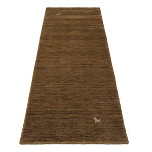 Tapis de couloir Gabbeh Loom Marron doré - 80 x 300 cm