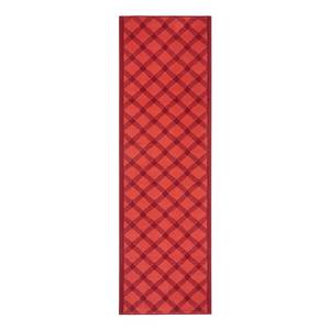 Tapis de couloir Grand Fibres synthétiques - Rouge - 80 x 200 cm