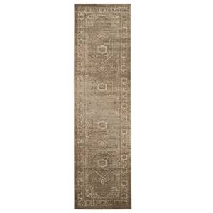 Tapis de couloir Vintage Harlow Fibres synthétiques - Marron / Sand