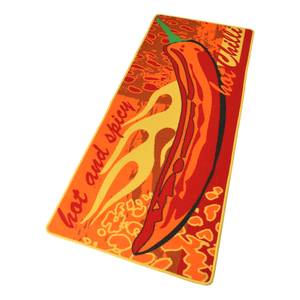 Läufer Hot Chili Orange - Rot - Textil - 67 x 180 cm