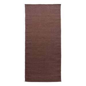 Tapis de couloir Kelim Uni Marron - 80 x 200 cm