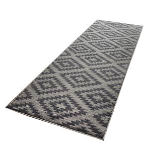 Tapis de couloir Nordic Fibres synthétiques - Anthracite - 80 x 300 cm