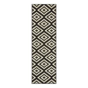 Tapis de couloir Nordic Fibres synthétiques - Noir - 80 x 300 cm