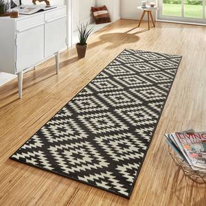 Tapis de couloir Nordic Fibres synthétiques - Noir - 80 x 300 cm