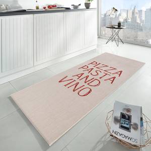 Tapis de couloir Pizza Pasta Vino Fibres synthétiques - Beige