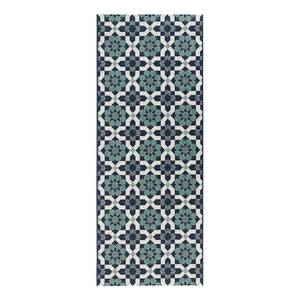 Tapis de couloir Supreme Fibres synthétiques - Bleu foncé / Vert