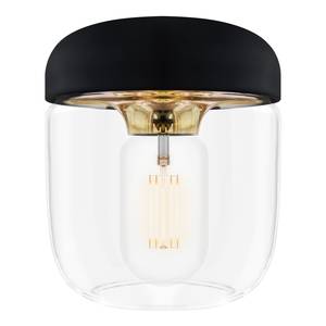 Lampenschirm Acorn Glans Glas / Silikon - Schwarz / Gold