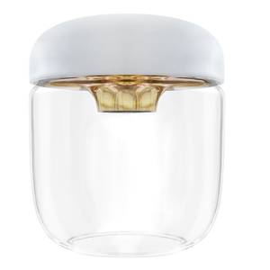Lampenkap Acorn Glans glas/silicone - Wit/goudkleurig