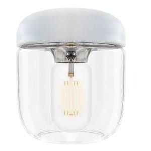 Lampenschirm Acorn Glans Glas / Silikon - Weiß / Silber