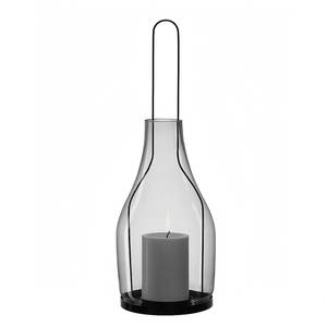 Lampion Giardino II Glas / Metall - Grau