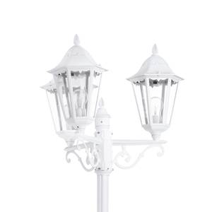 Lanterne Navedo III Verre / Aluminium - 3 ampoules - Blanc - Blanc