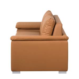 Canapé convertible Latina IX Cuir synthétique - Cognac - Largeur : 170 cm