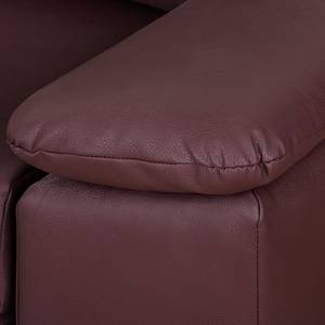 Sofa letto LATINA con bracciolo sloping Similpelle - Similpelle Monera: aubergine - Larghezza: 170 cm