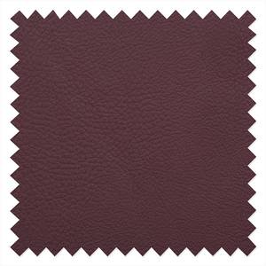 Canapé-lit LATINA avec accoudoir incliné Cuir synthétique - Cuir synthétique Monera: Aubergine - Largeur : 190 cm