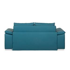 Sofa letto LATINA con bracciolo sloping Similpelle - Similpelle Monera: petrolio - Larghezza: 190 cm