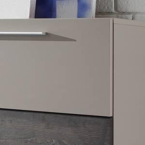 Buffet Line LC Beige / Imitation chêne wengé