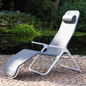 Chaise longue Lecherito Textilène / Acier - Gris