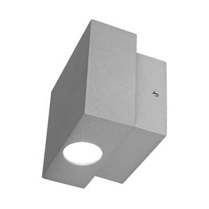 LED-buitenlamp Block II aluminium zilverkleurig 1 lichtbron