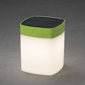 Solarleuchte Assisi Petite II Acrylglas / Kunststoff - 1-flammig - Weiß / Kiwigrün