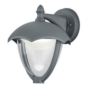 Applique murale LED Gracht II Matériau synthétique / Aluminium - 1 ampoule - Gris lumineux