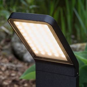 Borne extérieure LED Panel Crest I Verre / Aluminium - 1 ampoule