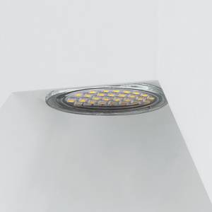 LED-buitenspot Morino Geo aluminium - 2 lichtbronnen - Wit