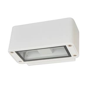 Lampada LED da parete per esterni 50/50 4 luci Bianco Alluminio