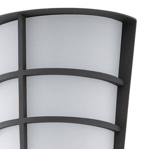LED-Außenwandleuchte Breganzo Kunststoff / Stahl - 2-flammig - Anthrazit