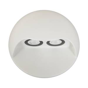 Applique murale d'extérieur LED Cycle 2 ampoules Blanc Aluminium