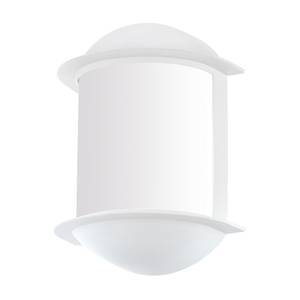 LED-buitenwandlamp Isoba kunststof/aluminium - 1 lichtbron - Wit