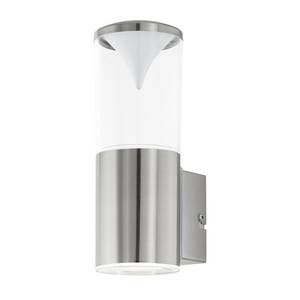 LED-Außenwandleuchte Penalva Kunststoff / Edelstahl - Edelstahl - Flammenanzahl: 1