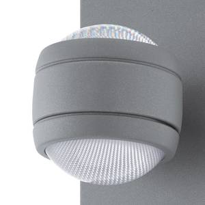 LED-Außenwandleuchte Sesimba II Kunststoff / Stahl - 2-flammig - Grau