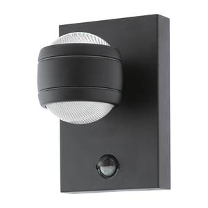 LED-buitenwandlamp Sesimba II kunststof/staal - 2 lichtbronnen - Zwart