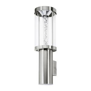 LED-buitenwandlamp Trono Stick I glas/roestvrij staal - 1 lichtbron