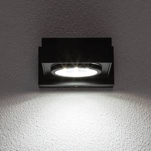 LED-Außenwandleuchte Warren 1-flammig Schwarz Aluminium