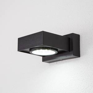 LED-Außenwandleuchte Warren 1-flammig Schwarz Aluminium