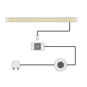 LED-verlichting Shine Bruin