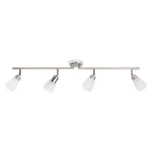 Illuminazione da soffitto LED Bethany 4 luci Color argento Metallo cromato