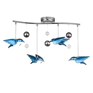 LED-Deckenleuchte Bird I Acrylglas / Metall - 4-flammig