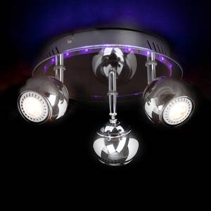 LED-Deckenleuchte Bonnie 3-flammig grau Metall