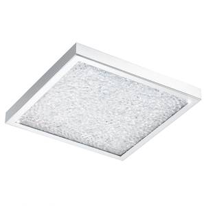 LED-plafondlamp Cardito I glas / staal - 1 lichtbron