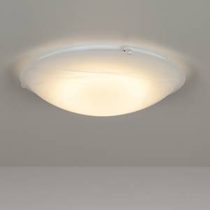 LED-plafondlamp Duna glas/staal wit 1 lichtbron