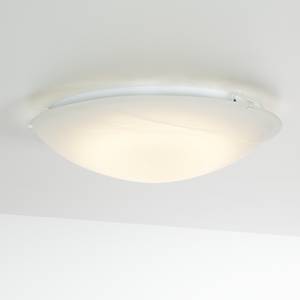 LED-plafondlamp Duna glas/staal wit 1 lichtbron