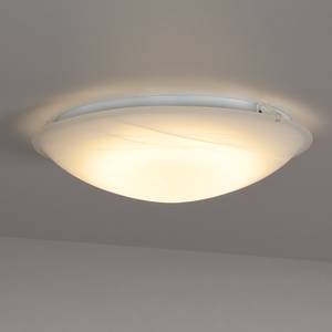 LED-Deckenleuchte Duna Glas/Stahl Weiß 1-flammig
