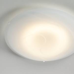 Lampada da soffitto LED Duna Vetro/Acciaio Bianco 1 luce