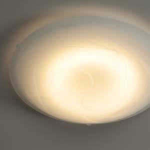 Plafonnier LED Duna Verre / Acier Blanc 1 ampoule
